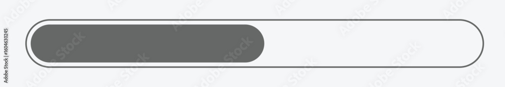 Poster simple loading bar design in gray. vector illustration.