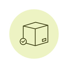 Parcel Approval vector, pixel perfect, illustrator file 
