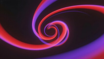 Vibrant Spiral of Neon Colors