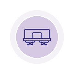 Cargo Train vector, pixel perfect, illustrator file 

