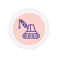 Crane vector, pixel perfect, illustrator file 
