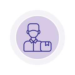 Delivery Boy vector, pixel perfect, illustrator file 
