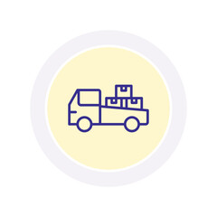 Delivery Truck vector, pixel perfect, illustrator file 

