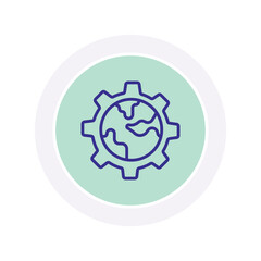 Global Configuration vector, pixel perfect, illustrator file 
