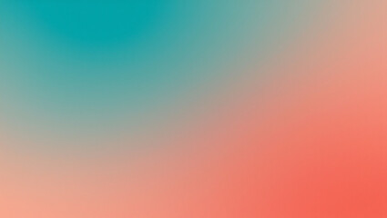 Soft Teal to Coral Gradient: Abstract Blurred Background Texture