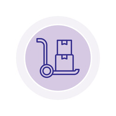 Hand Truck vector, pixel perfect, illustrator file 
