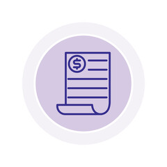 Invoice vector, pixel perfect, illustrator file 
