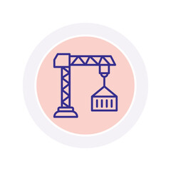 Loading Crane vector, pixel perfect, illustrator file 
