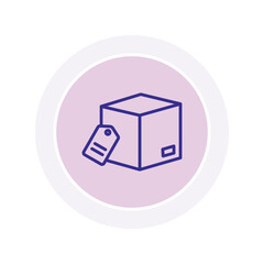 Parcel Tag vector, pixel perfect, illustrator file 
