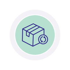 Reorder Parcel vector, pixel perfect, illustrator file 
