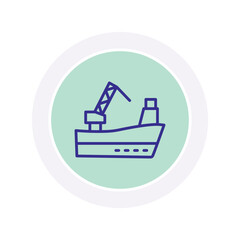 Shipping Crane vector, pixel perfect, illustrator file 
