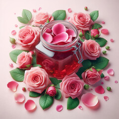 バラと果実の贅沢ジャムのスタイリング