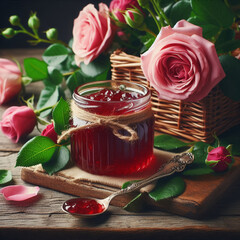 バラと果実の贅沢ジャムのスタイリング