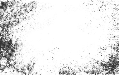 Fototapeta premium Abstract splash in motion, chips, scratches, stains, dust. Monochrome, Weathered grunge texture, old painted concrete wall transparent background.