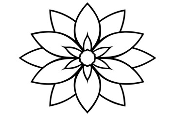 Elegant floral vector illustration featuring a black lotus flower, a symbol of nature's beauty and spring blossom, isolated on a white background