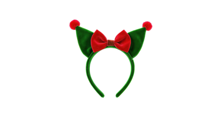 Christmas Elf Headband on transparent background png