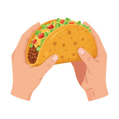 hand with taco
