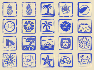 set of vector icons
