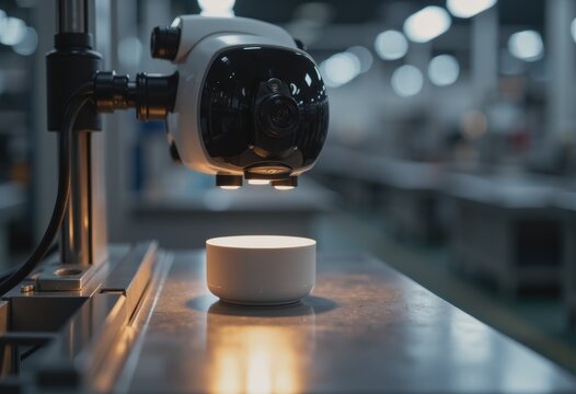 AI-powered quality inspection camera detecting product defects instantly