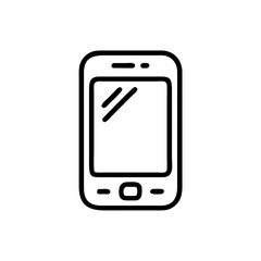 mobile phone isolated on white
