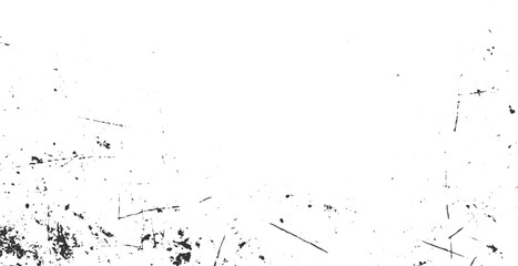 Grunge texture scratch vector. Uneven, natural black and white texture vector. Vintage dirty grunge old photo effect isolate. Old ink grain texture overlay transparent background.
