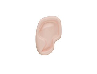 ear icon 3d illustration render