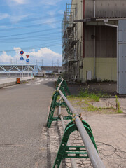 A barrier for the demolition site.