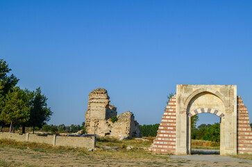 Ancient Ottoman Gate and Ruins in Edirne