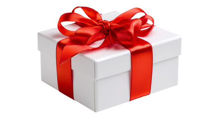 Fototapeta premium white gift box on transparent background 