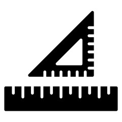 Ruler Solid Icon