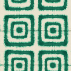 Handcrafted Shibori Indigo Dye Design - Traditional Japanese Textile Art with Abstract Patterns