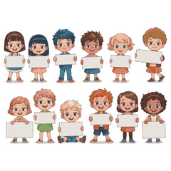 set of cartoon people