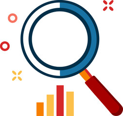 vector illustration of magnifying glass