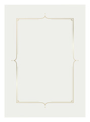 Luxury golden vector invitation card template 