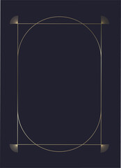 Luxury golden vector invitation card template 