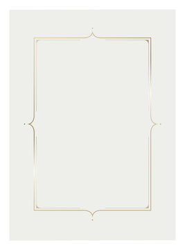 Luxury golden vector invitation card template 
