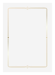Luxury golden vector invitation card template 