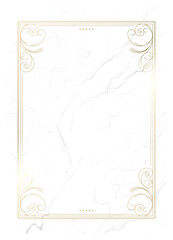 Luxury golden vector invitation card template 