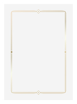 Luxury golden vector invitation card template 