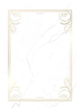 Luxury golden vector invitation card template 