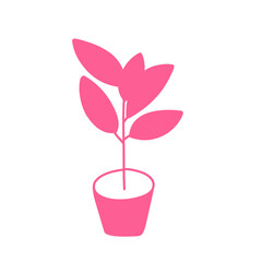 women's day pink plant vector