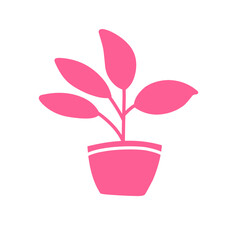 women's day pink plant vector