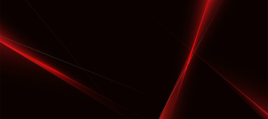 Abstract Red Black Glow Diagonal Lines on Dark Background