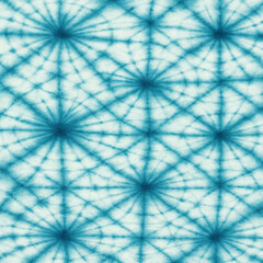 Handcrafted Shibori Indigo Dye Design - Traditional Japanese Textile Art with Abstract Patterns