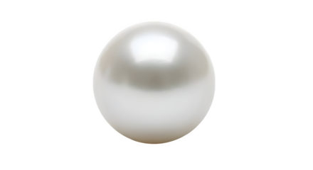 A single lustrous pearl isolated against a black background    .ai generative, transparent background, white background. isolated on white background