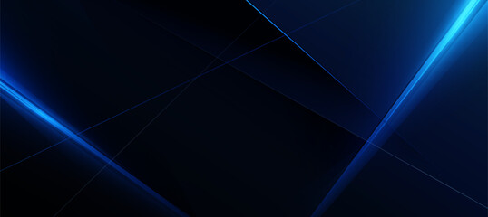 Abstract Blue Diagonal Lines on Dark Background. Modern Digital Design