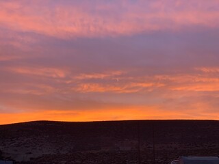 Sunset over the Desert Landscape