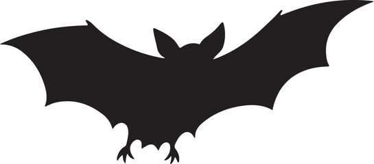 Naklejka premium Halloween Bat Silhouette Clipart Set