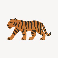 Fototapeta premium Stylized tiger illustration art