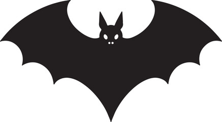 Halloween Bat Silhouette Clipart Set